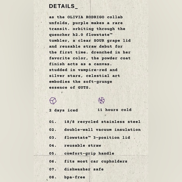 NEW Stanley x Olivia Rodrigo 40 oz Tumbler - Picture 14 of 14